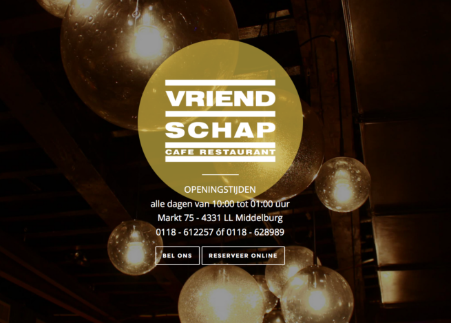 Vriendschap Café Restaurant Middelburg